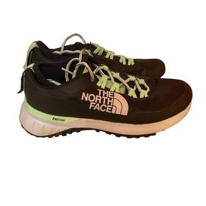 The North Face Black and Green Athletic Shoes